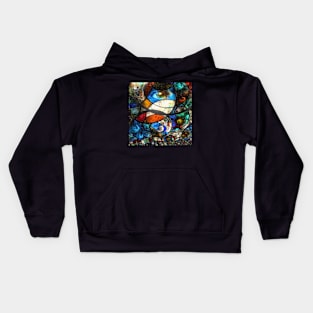 Swirls of colors and lines Kids Hoodie